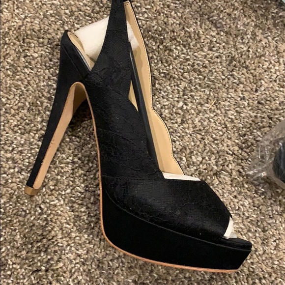 Brand new black sling back heels David tutera - Picture 2 of 8